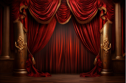 Opulent Luxury curtain. Generate Ai, a Beauty & Fashion Photo by Ylivdesign