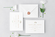 Greenery Save the Date Invite PSD, a Stationery Template by By Stephanie Design (Thumbnail 2 of 3)
