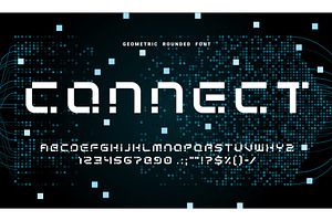 Modern Geometric Font, Futuristic