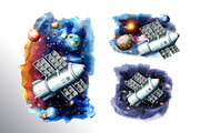Mysterious Cosmos, an Illustration by Daria Ustiugova (Thumbnail 14 of 27)