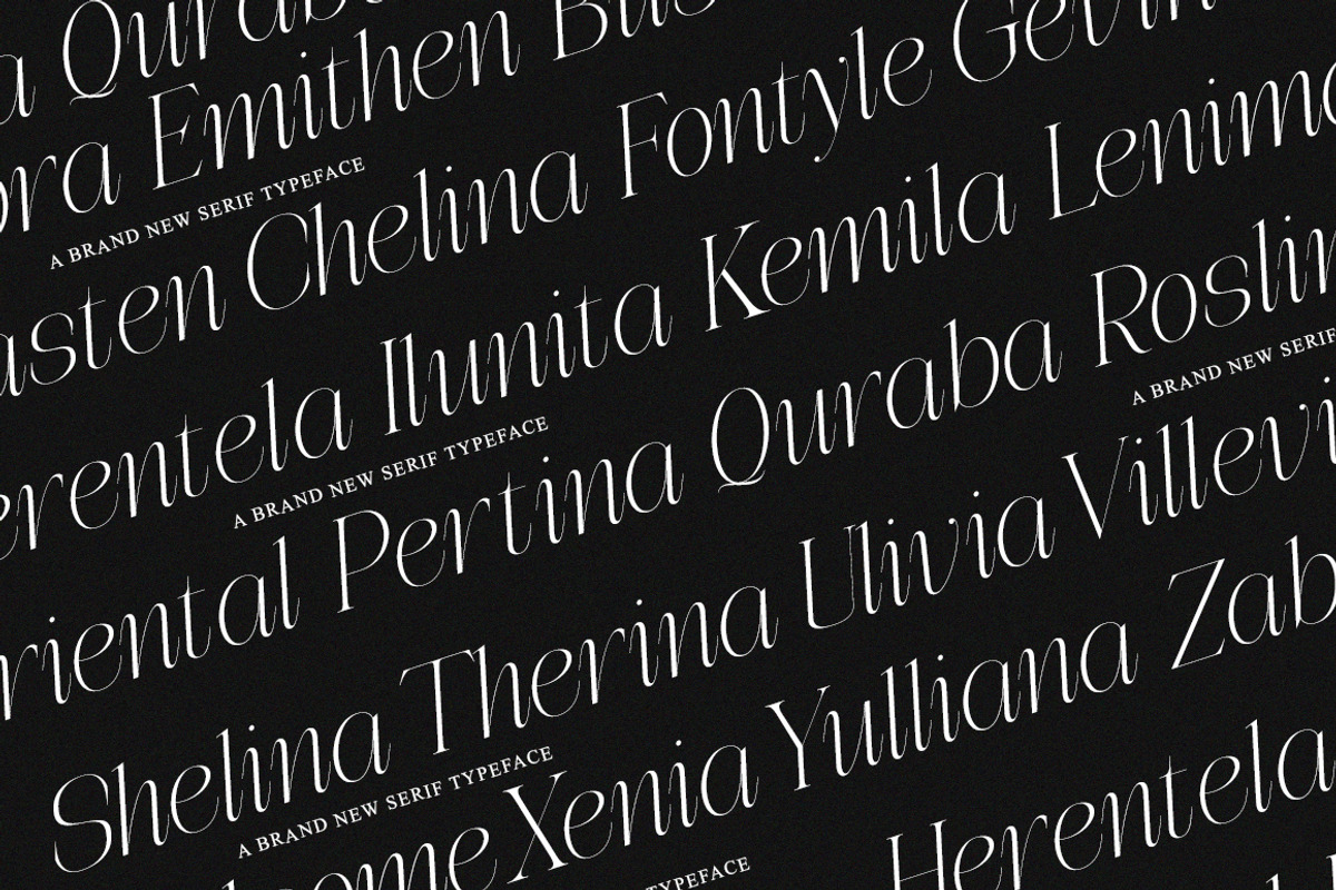 Editorial Ghaslaro | 7 Font Style, a Serif Font by IM Studio (Photo 5 of 12)