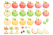 Apples Clipart, an Education Illustration by greywalnutstudio (Thumbnail 2 of 4)