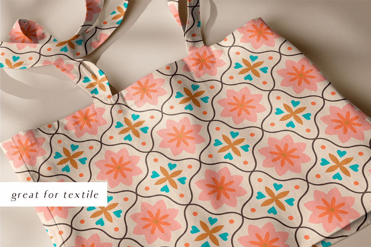 Floral Tiles - Patterns and Tiles, a Pattern Graphic by iliveinoctober (Photo 8 of 8)