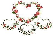Christmas Floral Heart Wreath Vector, an Illustration by Amanda Ilkov (Thumbnail 4 of 5)