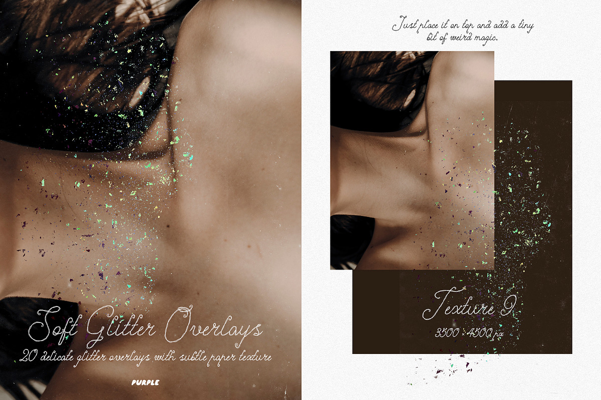 Soft Glitter Overlays, a Texture Graphic by Purple (Photo 3 of 21)