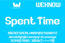 Spent Time font