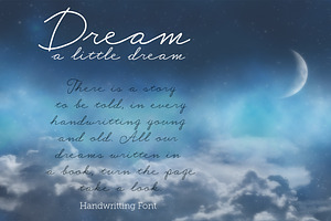 Dream A Little Dream - Font
