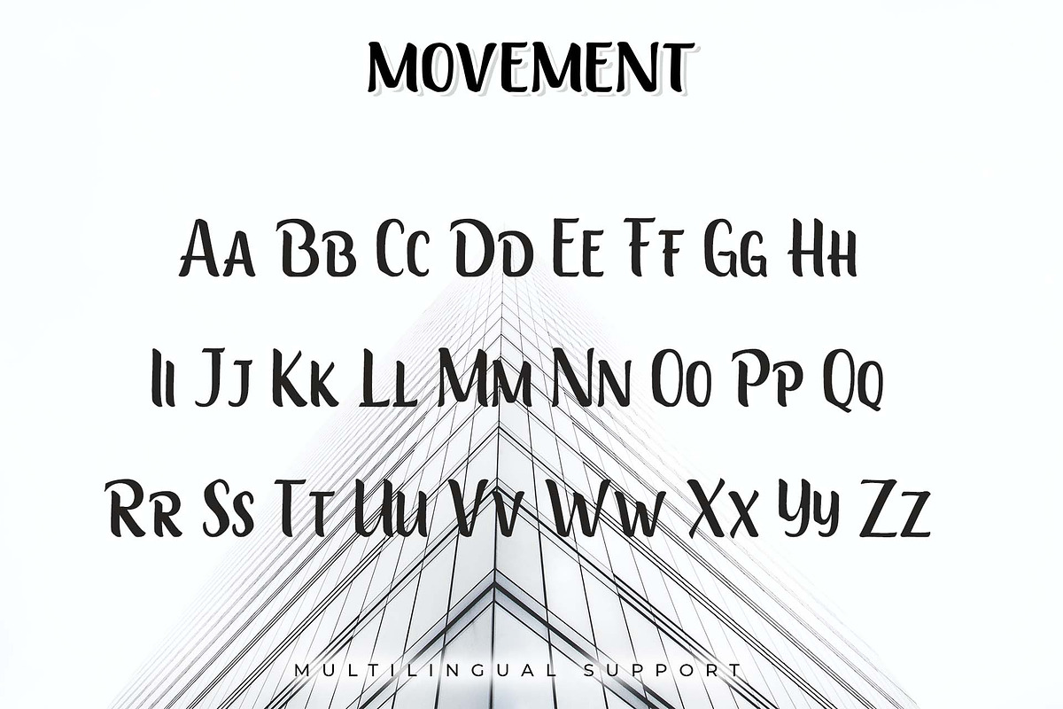 Movement - A Sans Serif Typeface, a Sans Serif Font by Doehantz Studio (Photo 7 of 8)