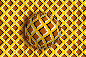 Abstract 3D optical illusion