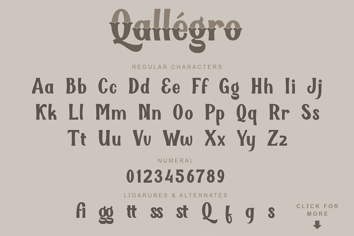 Qallégro | Original Handcrafted Font, a Sans Serif Font by Rochart (Photo 9 of 12)