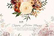 Copper Autumn Flowers, an Illustration by Kim Thoa Designs (Thumbnail 1 of 10)
