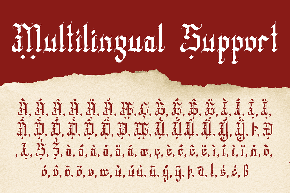 Wedgen Holdeza Blackletter Font, a Blackletter Font by Randi Irvan | Rvandtype (Photo 13 of 13)