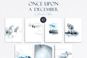 Watercolor Winter Clipart Landscape, an Object Graphic by NataliArkushArt (Thumbnail 10 of 20)