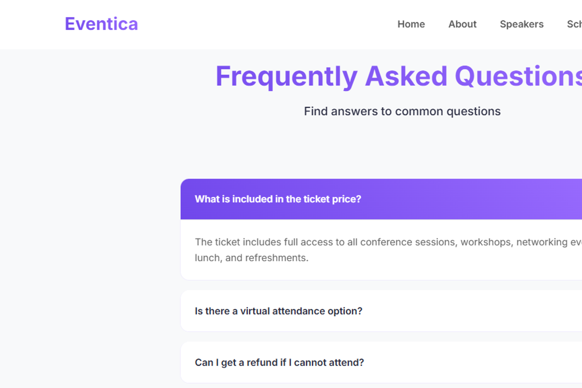 Modern Event & Webinar Landing Page, a HTML Template by StevenIMANZI (Photo 4 of 8)