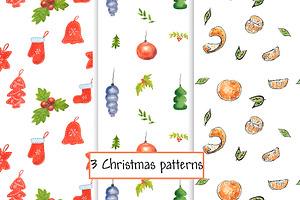 Christmas Set - Watercolor Elements