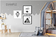 Kids Frames & Wall Mockup Bundle - 5, a Print Template by Yuri-U (Thumbnail 20 of 32)