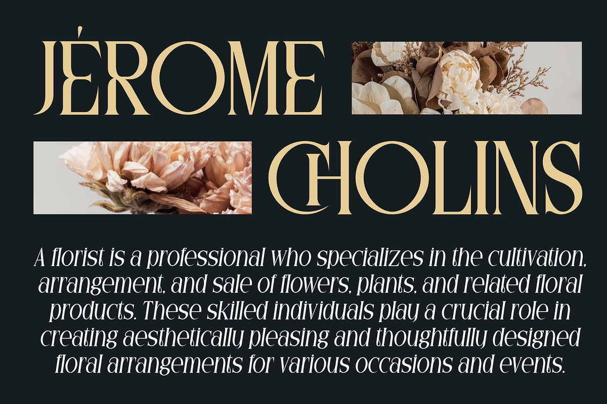 Calestia - A Display Condensed Serif, a Serif Font by Marvadesign (Photo 2 of 8)
