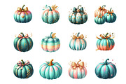 Brush Stroke Pumpkin Clipart Bundle, an Illustration by SinaCreation (Thumbnail 2 of 7)