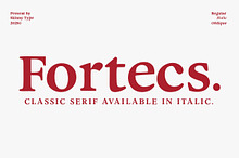 Fortecs - A Timeless Classic Serif