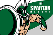 Spartan Mascot Stock Vector, a Graphic by Claw Creative Co. (Thumbnail 1 of 2)