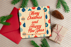 Retro Christmas Greeting Cards