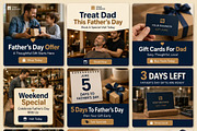 Father’s Day Canva Promo Kit, a Social Media Template by Local Marketing Templates (Thumbnail 2 of 3)