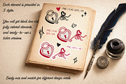 Love Letters Hand Drawn Vector Set, a Graphic by Nadya Saen Art (Thumbnail 5 of 7)