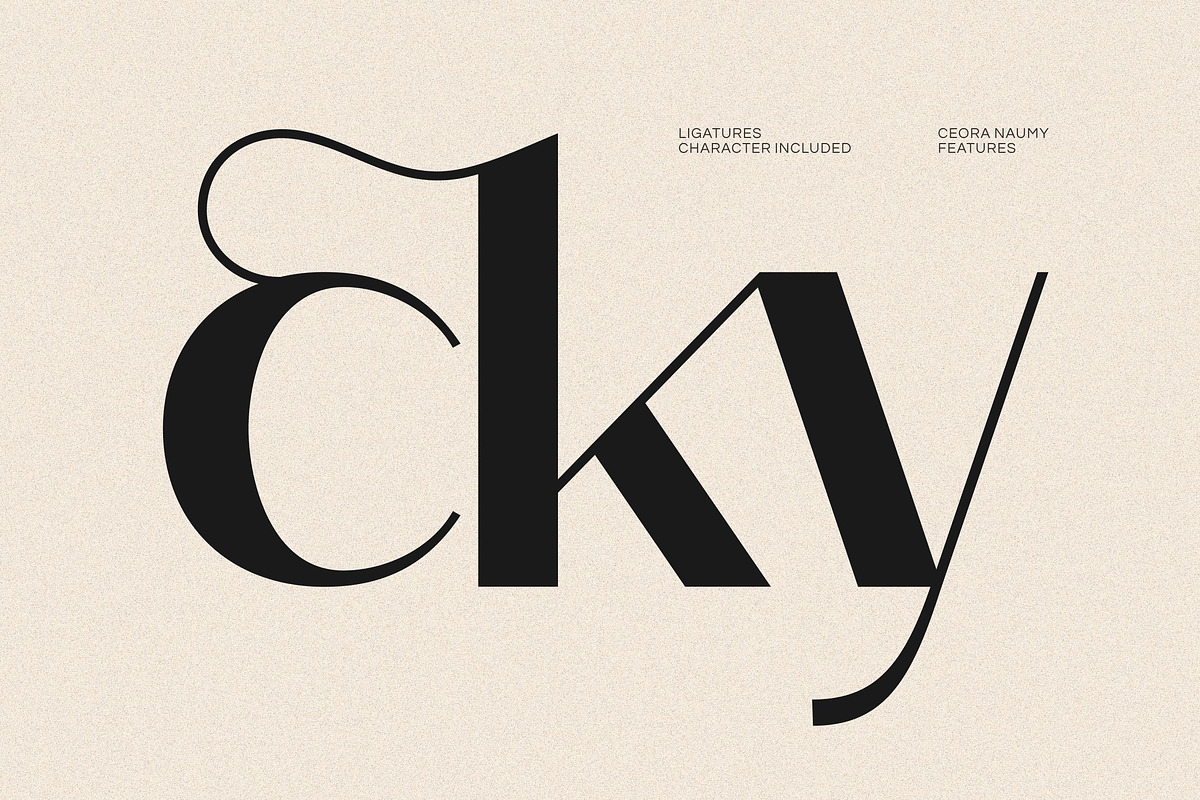 Ceora Naumy - Aesthetic Sans Serif, a Sans Serif Font by Imoodev (Photo 3 of 6)