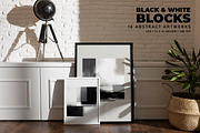 Black and White Blocks, a Background Graphic by Digital Art Creations (Thumbnail 5 of 7)