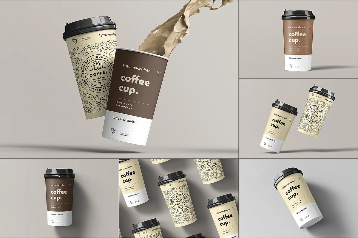Paper Cup Mock-up, a Cups & Container Mockup by zippypixelstudio (Photo 1 of 13)