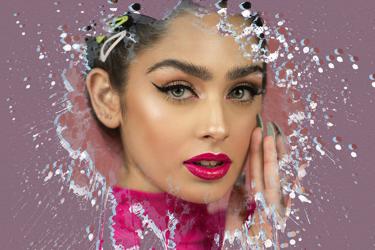 Watercolor Artistic Photo Templates, an Action Add-On by Photoshop Action (Photo 10 of 13)