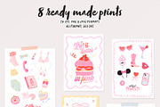 Cute Coquette Girl Aesthetic Clipart, an Object Graphic by Ruslana Lubenets (Thumbnail 12 of 15)