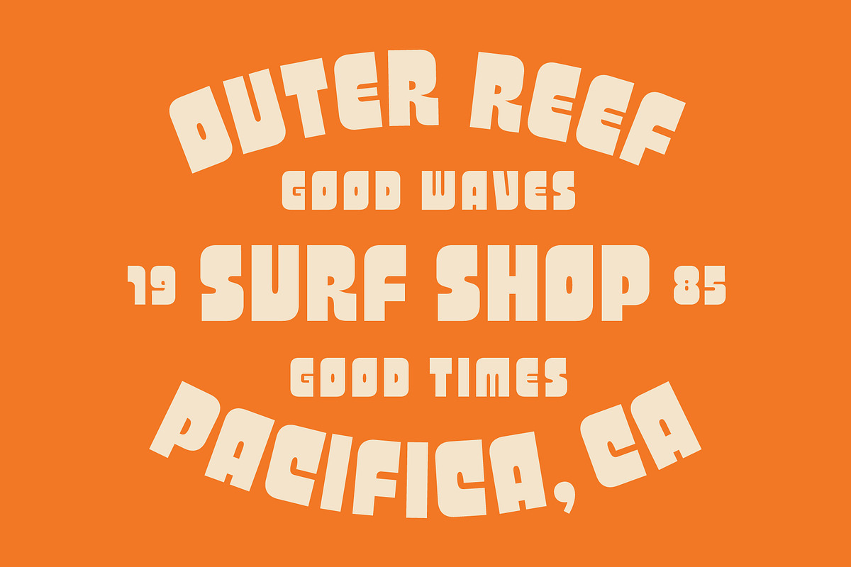 Bayba - A Fun 60s Font, a Sans Serif Font by The Type Fella (Photo 7 of 7)