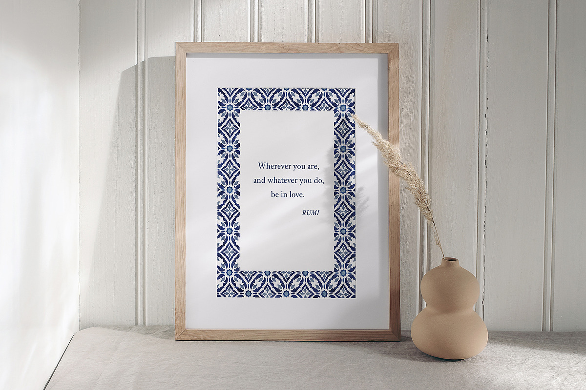Morocco & Azulejos seamless patterns, a Pattern Graphic by Tabita's shop (Photo 7 of 18)