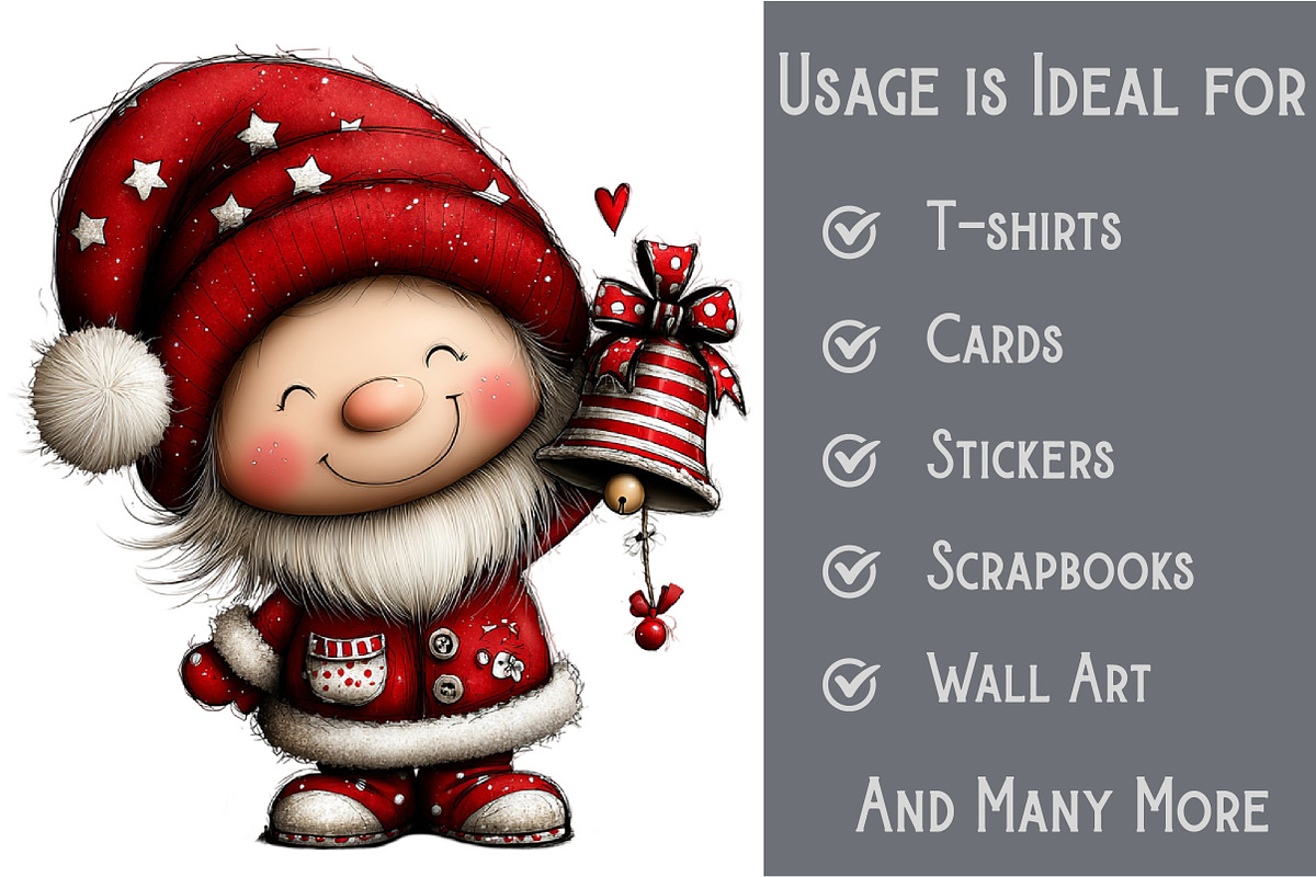Whimsical Santa Claus Sublimation, an Illustration by Pixels.Craft (Photo 3 of 6)