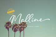 Malline Script, a Script Font by khurasan (Thumbnail 1 of 9)