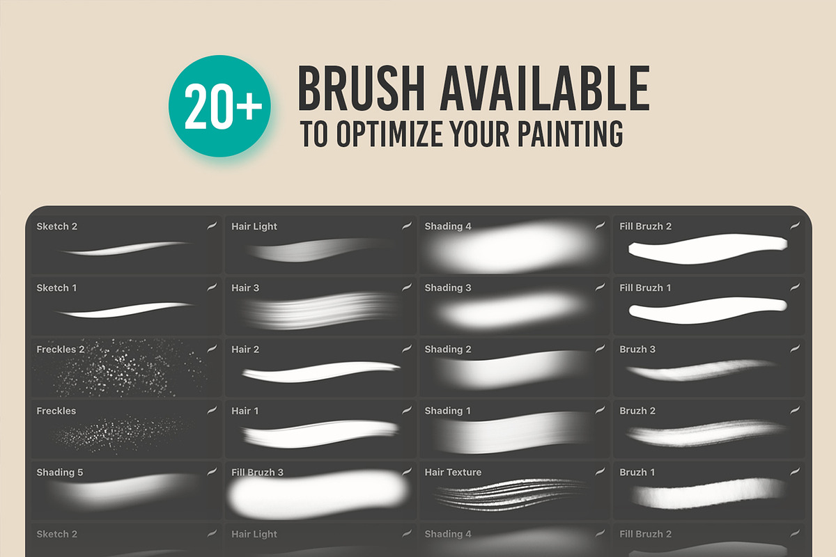 MAGERPAINT - Procreate Brushes, a Brush Add-On by Nurmiftah (Photo 3 of 6)