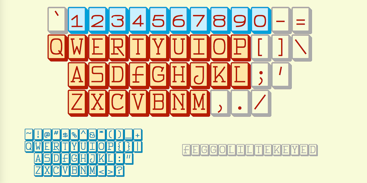 FeggoliteKeyed, a Symbol Font by Ingrimayne Type (Photo 2 of 5)