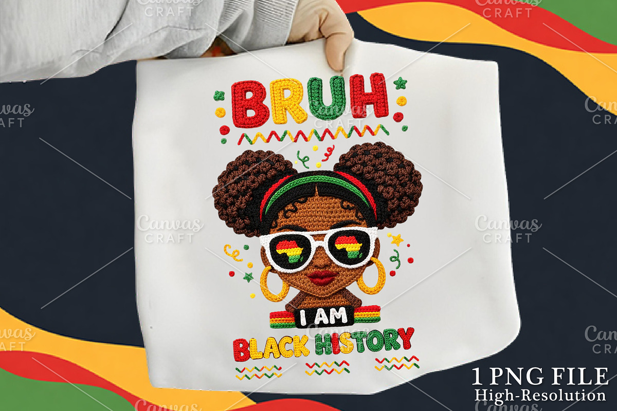 Bruh I Am Black History PNG, an Illustration by Canvas Craft (Photo 1 of 6)