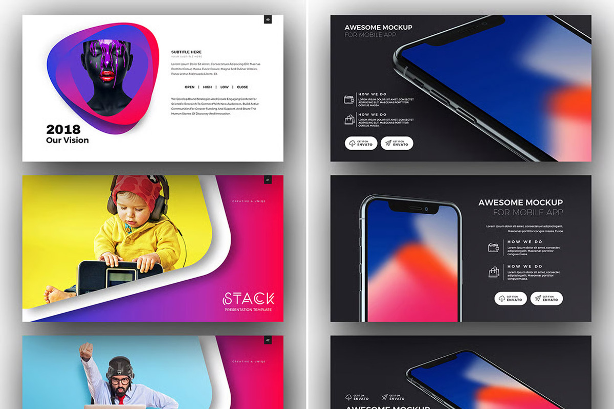 Stack PowerPoint Template, a Presentation Template by iHemalaya (Photo 11 of 11)