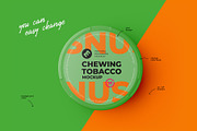 Chewing Tobacco Can Mockup. Top view, a Packaging Mockup by easymock 2 (Thumbnail 3 of 10)