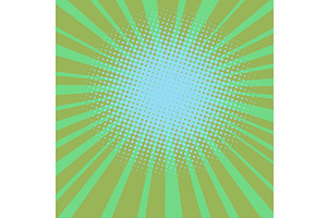 green rays pop art halftone, a Person Illustration by studiostoks