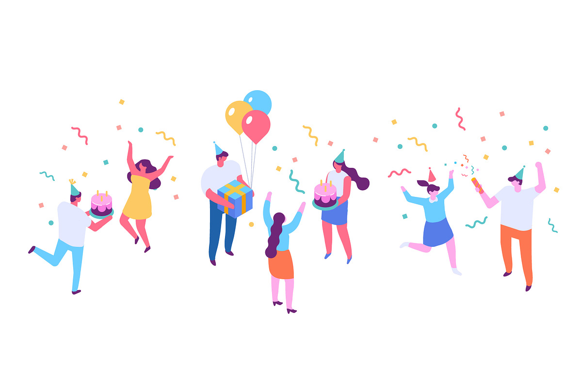 Isometric cartoon people vector set, a Person Illustration by Vector_Art (Photo 11 of 24)