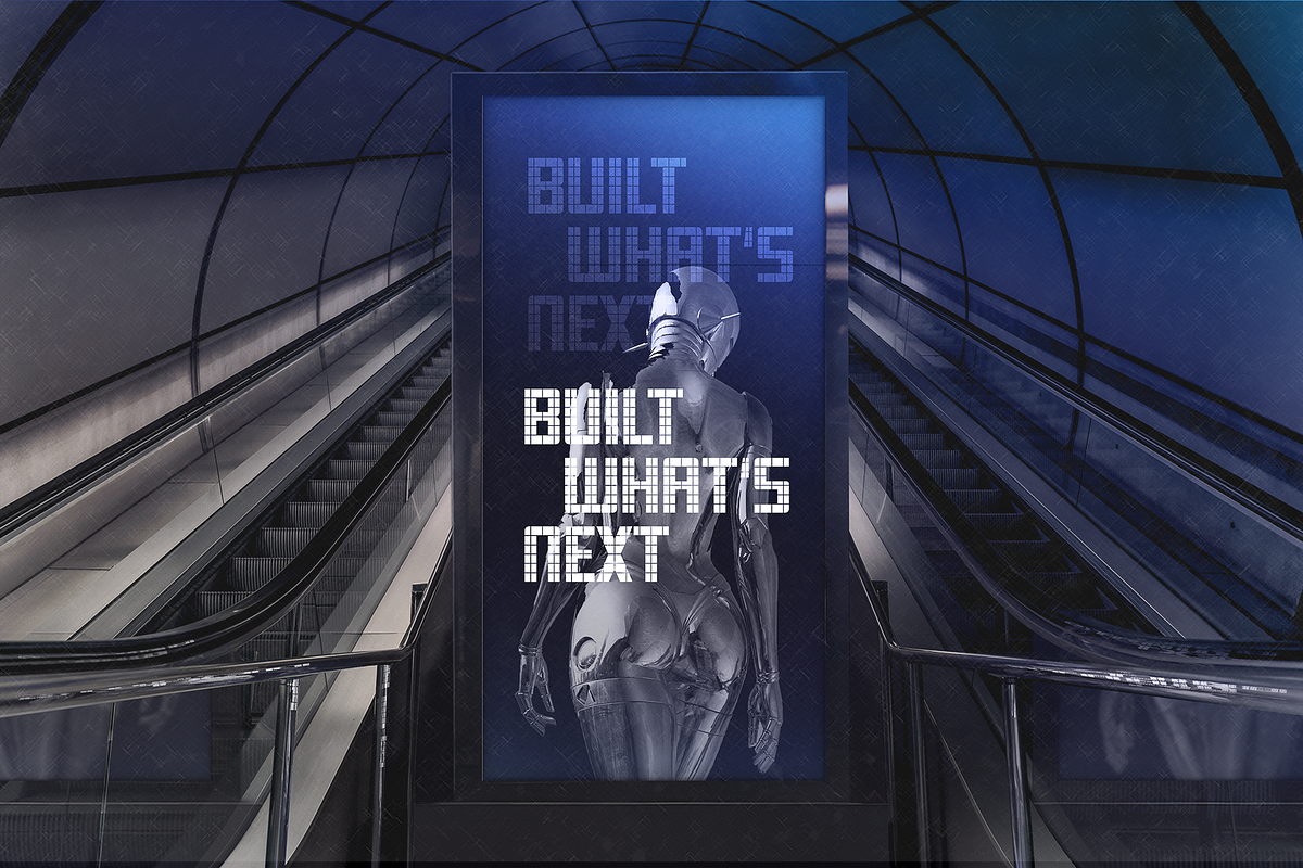 Batco – Grid Based Experimental Font, a Font by Drizy (Photo 6 of 8)
