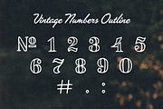 Vintage Number Pack, a Symbol Font by Woodcrest Design Co. (Thumbnail 4 of 5)