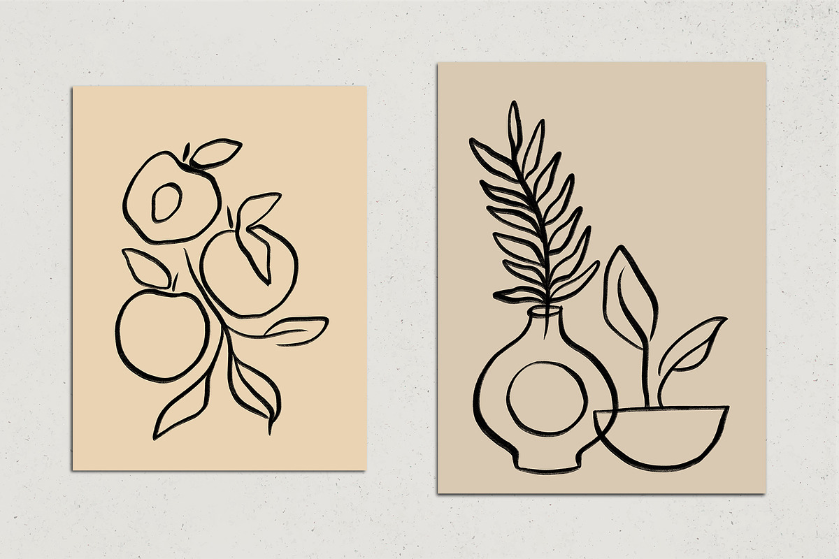 12 Simple Lines Posters, a Decorative Illustration by Miracles Everywhere (Photo 6 of 7)