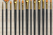 Set of brushes on a transparent back, an Arts & Entertainment Photo by Tempera (Thumbnail 3 of 3)