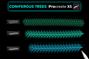 15 CONIFEROUS BRANCHES PROCREATE X5, a Brush Add-On by Graphics Resources (Thumbnail 3 of 8)