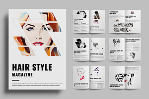 Hair Style Fashion Magazine, a Magazine Template by ContestDesign