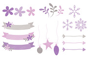 Lavender Christmas Wreaths & Paper, an Illustration by Amanda Ilkov (Thumbnail 4 of 5)